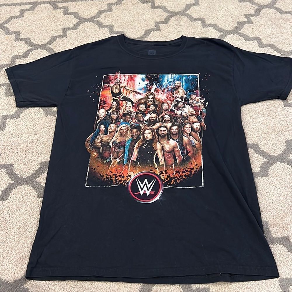 WWE wrestling‎ Wrestlers tour T - shirt Size M I was there print front and back
